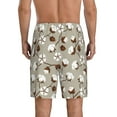 thumbnail image 2 of JUNZAN Cotton Tree Pattern Sleep Pajama Shorts for Men,Men's Pajama Bottoms,Sleepwear,Pj Shorts, 2 of 7