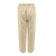 thumbnail image 5 of Pantalones Largos de Pierna Ancha Informales de Algodón Sólido Con Cordón de Lino Y Cintura Elástica Para Mujer Odeerbi  ODB-6, 5 of 6