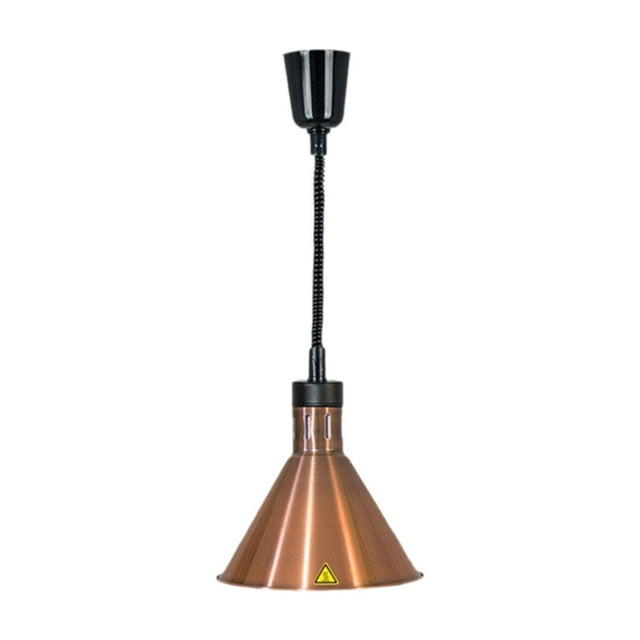 simhoa Buffet Heating Lamp without Bulb 275W Hanging Retractable Heat Lamp for Hot Food Bronze