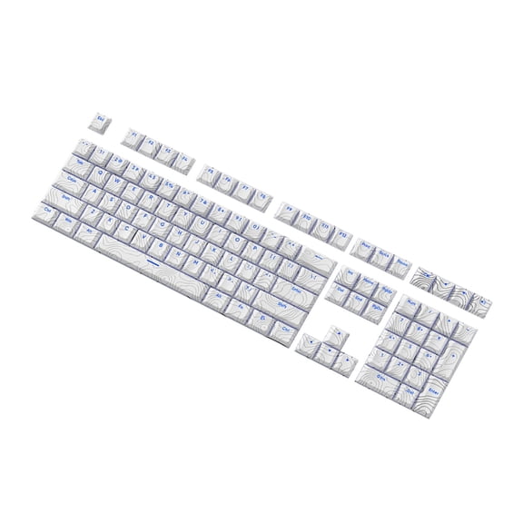PBT Keycaps 108Keys Line Keycap Front Print Backlits Caps for Keyboards
