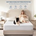 thumbnail image 3 of BEDLORE Waterproof Full Size Mattress Protector, Breathable Mattress Cover with 6"-18" Deep Pocket, Soft Bed Protector Machine Washable (Charcoal Grey), 3 of 9