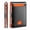 Black&Orange, variant on Slim Wallet for Men, Genuine Leather RFID Blocking with Money Clip, 4x3x0.6 in, Daily Carry & Travel, Gift for Him, Carbon Black&Orange