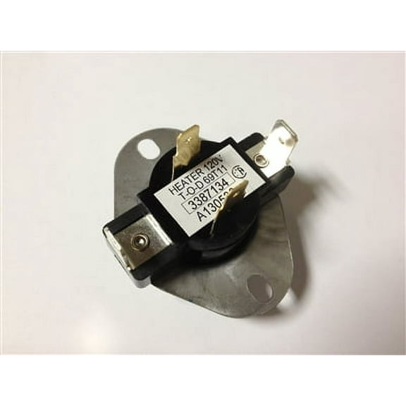Dryer Thermostat L155 for Whirlpool, Sears, 3387134