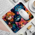 thumbnail image 2 of Cat Square Desk Mat Gaming Mouse Pad, 8.3x9.8 Inch Non-Slip Rubber Bottom Printed Design - Suitable for Office and Gaming, 2 of 6