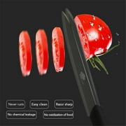 Black Ceramic Knives Sharp 5-inch Utility Knife 4-inch and 3-inch Fruit Paring Knife,Kitchen Knife for Cutting Boneless Meats, Sashimi, Fruits and Vegetables