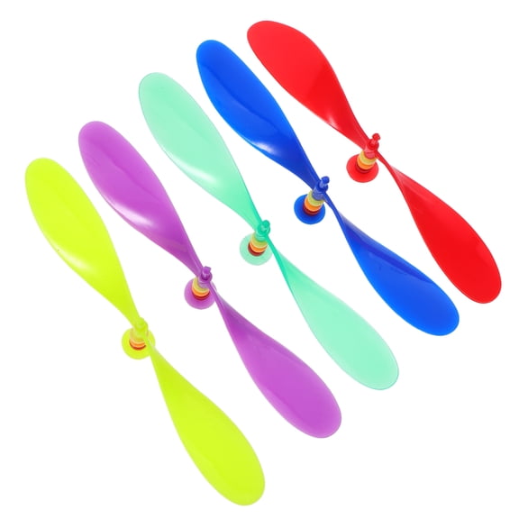 OFFIGAM 5Pcs Spinning Propeller Toy Attached To Baseball Cap Assorted Color Decorative Use