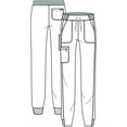 thumbnail image 5 of Adar Pro Scrubs For Women - Ultimate Yoga Jogger Scrub Pants - P7104, 5 of 6