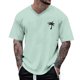 thumbnail image 2 of Blusas y camisas de manga corta con cuello en V para hombre, camisetas deportivas de manga corta con cuello en V, camisetas deportivas de trabajo, camisetas de verano para hombre, blusas de manga cort, 2 of 4