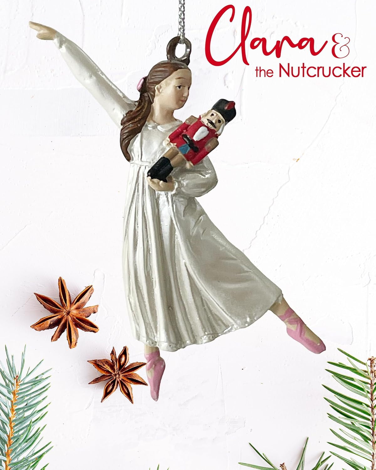 Ballett Ornament Clara - Rosa Nussknacker Weihnachtsdekoration