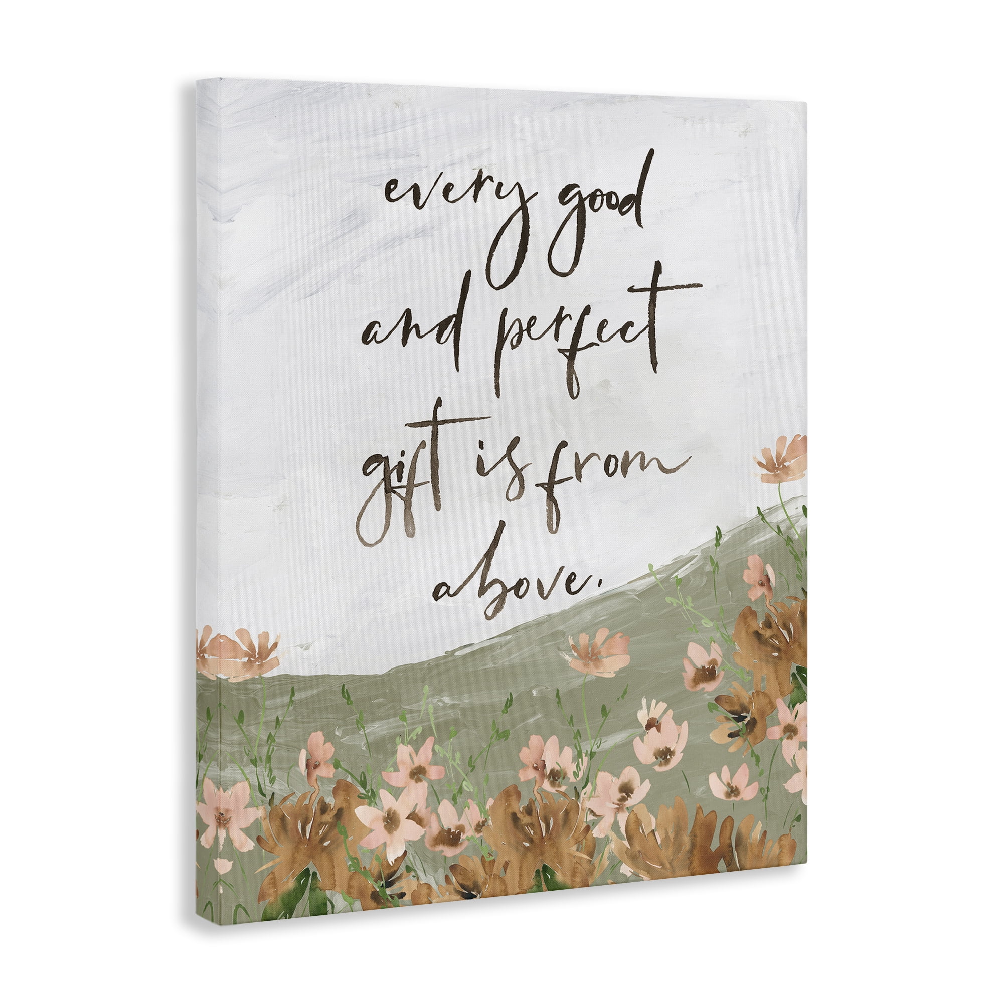 Stupell Industries Gifts From Above Religious Painting Gallery Wrapped Canvas Art Print Wall Art, 24 x 30