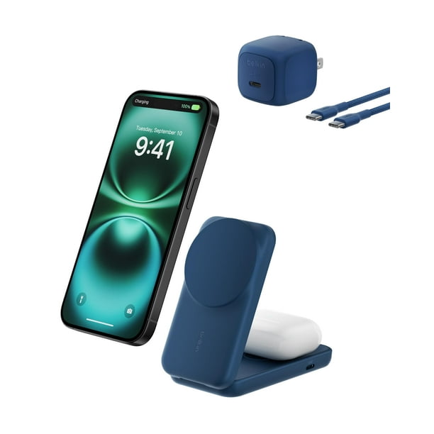 Cargador Inalámbrico Magnético 2-en-1 MagSafe Plegable 25W Belkin