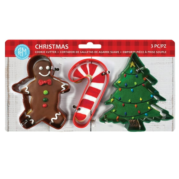 R&M International Christmas 3 Piece Cookie Cutter Set