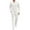 White, variant on COOFANDY Men's Quarter Zip Polo Sweatsuit Polo 2 Piece Set Jogging Outfits Tracksuit Athletic Pants and Long Sleeve Casual Sports Set
