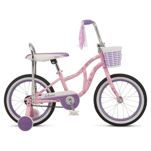 Schwinn Bloom  16-in. Kid's Bike with Training Wheels, Pink Child Bicycle