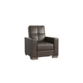 thumbnail image 3 of Ottomanson Origins Convertible Arm Chair, Brown Leatherette, 3 of 9