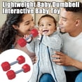 thumbnail image 2 of 1 Pair Mini Dumbbells Workout Dumbbells Safe Silicone Hand Weights Dumbbell Toy Fitness Physical Development, 2 of 8
