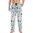 thumbnail image 4 of Beautiful Flamingo Men's Pajama Pants, Soft and Comfortable Lounge Sleep Bottoms with Pockets, Men's Sleepwear with Custom Print, Large, 4 of 7
