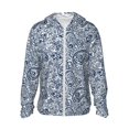 thumbnail image 1 of Fotbe Paisley4 Chaqueta con Protección Solar UPF 50+ para Hombre y Mujer, Camisa con Capucha y Bolsillos-3X-Large, 1 of 7