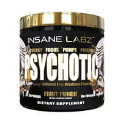 Psychotic Gold Pre Workout - Fruit Punch - 35 Servings - Insane Labz