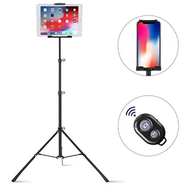 raking tablet tripod,portable height adjustable tripod stand,360 degree