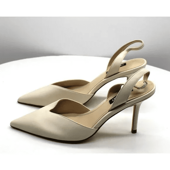 nine west peep toe slingback pumps