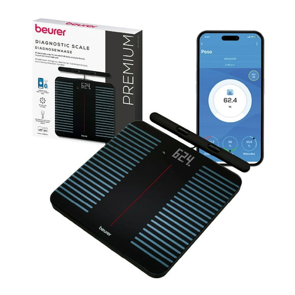 Báscula diagnóstica con WIFI/Bluetooth® de 8 electrodos