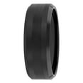 thumbnail image 2 of Men's Beveled and Satin Center Ring in Black Tungsten by Brilliance Fine Jewelry - Wedding Band, 2 of 5