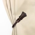 thumbnail image 3 of Leandro Curtain Holdback Pair in Cocoa, 3 of 3