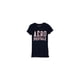thumbnail image 1 of Aeropostale - Camiseta con adornos apilados para mujer, azul, grande Aeropostale Camiseta adornada, 1 of 1