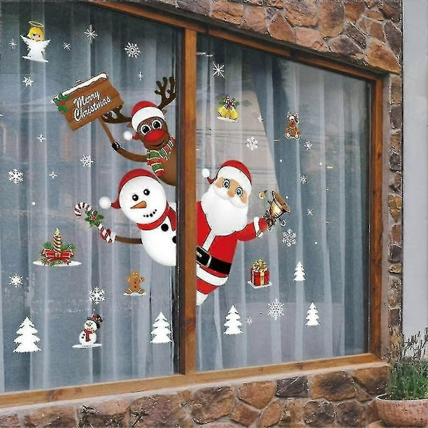 Mike Christmas Window Sticker,christmas Decoration Sticker,pvc Window Stickers Window Gift