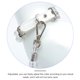 thumbnail image 2 of unbranded 2Pcs Adjustable White Dog Neckwear with Pearls and Soft Leash for Outdoor and Party Use, 2 of 7