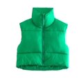 thumbnail image 1 of Chaleco de algodón para mujer, chaleco de invierno con cuello alto, chaleco de algodón grueso, chaleco sin mangas para mujer, 1 of 6