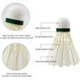 thumbnail image 2 of Volantes de bádminton CHAO 12 paquetes de plumas de ganso, 2 of 5