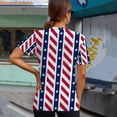thumbnail image 3 of IROINNID Patriotic Shirts for Women Round Neck T-Shirt America Independence Day Blouse Tops Short Sleeve Tops, 3 of 6