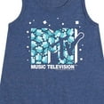 thumbnail image 3 of MTV Logo - Hanukkah Dreidels - Toddler and Youth Girls A-line Dress, 3 of 5