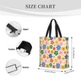thumbnail image 5 of Sigee Groovy Daisy Flowers Print Large Capacity Zippered Tote Bag - Durable, Stylish and Versatile for Everyday Use, 5 of 9