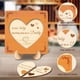 thumbnail image 3 of Tarjeta de felicitación de madera para mamá. Tarjeta de madera hecha a mano en forma de corazón. Regalo ideal para cumpleaños., 3 of 9
