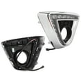 thumbnail image 4 of Luz de circulación diurna BuyWeekMX 1 Par LED ABS Plata Negro, 4 of 10