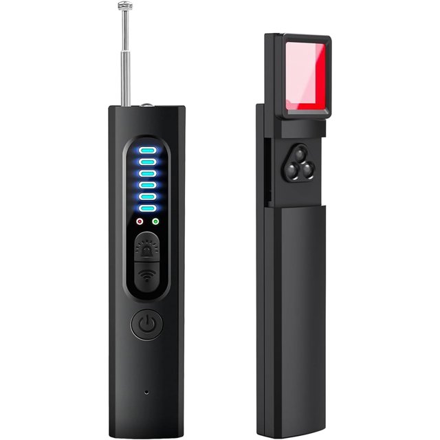 Detectores de cámaras ocultas, detector de cámaras, escáner de señales para hoteles, coches, oficinas, hogares y viajes. 7 niveles de sensibilidad, 4 modos, 35 h de autonomía (X13)