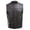 Black, variant on Milwaukee Leather Men's Quick Draw Black Cowhide Leather Motorcycle Vest - LKM3794 XX-Large