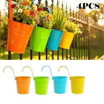 Hanging Planters with Metal Iron Detachable Hook 4 Count