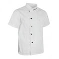 thumbnail image 1 of 2xUnisex Chef Chaquetas Abrigo Camisa De Manga Corta Uniformes De Cocina L Blanco Sunnimix uniforme de chaqueta de chef, 1 of 8