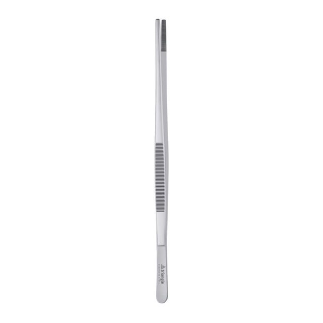 Pinzas triangulares para barbacoa, acero inoxidable, 35 cm