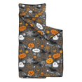 thumbnail image 2 of Gray Halloween Boo Icons Toddler Nap Mats for Kids Preschool,50"x20" Sleeping Mat Bag or Kids,Toddler Sleeping Bag,Toddler Nap Mat or Daycare, 2 of 6