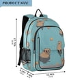 thumbnail image 2 of FORMRS Unisex School Backpack 17" Student Travel Bag with Laptop Compartment, Cartoon Capybaras, 2 of 7