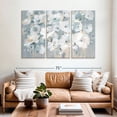 thumbnail image 2 of Elephant Stock Breezy Garden Wall Art - Horizontal Multi Panel Canvas - Living Room Wall Decor - Abstract Multi Panel - Blue And Beige Decor By Danhui Nai - 65" x 42", 2 of 8