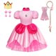 thumbnail image 1 of Vestido de princesa melocotón para niñas, disfraz de Halloween, ropa de actuación de escenario para niños, trajes de fiesta de Carnaval de cumpleaños Fivean unisex, 1 of 2