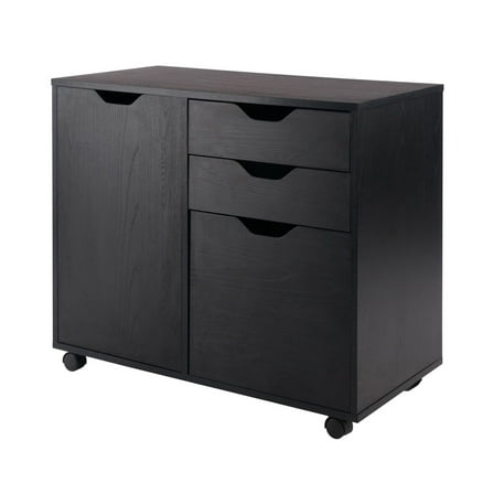 Halifax Wide Storage Cabinet; 2-Drawer; Filing Cabinet; Black