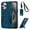 Darkblue, variant on Ancove for iPhone 14/13 Magnetic Case with Kickstand & Lanyard Strap,[Compatible with Mag Safe] Military-Grade Protection Heavy Duty Shockproof Rugged Cover for iPhone 14/13,Grey