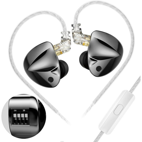 KZ D-Fi IEMS Headphones in Ear Monitor Earbuds with Adjust Tuning Switch Earphone, Dual-Magnet&Dual-Cavity Dyna
